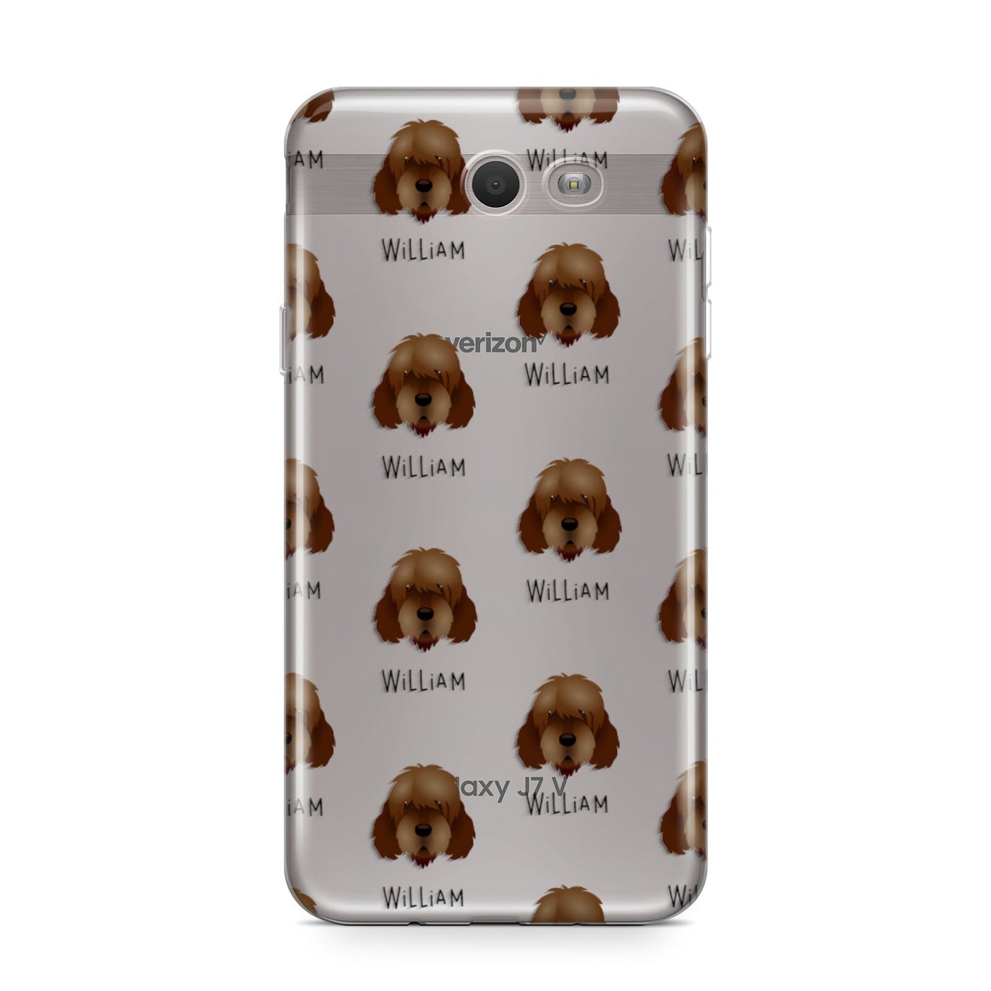 Otterhound Icon with Name Samsung Galaxy J7 2017 Case