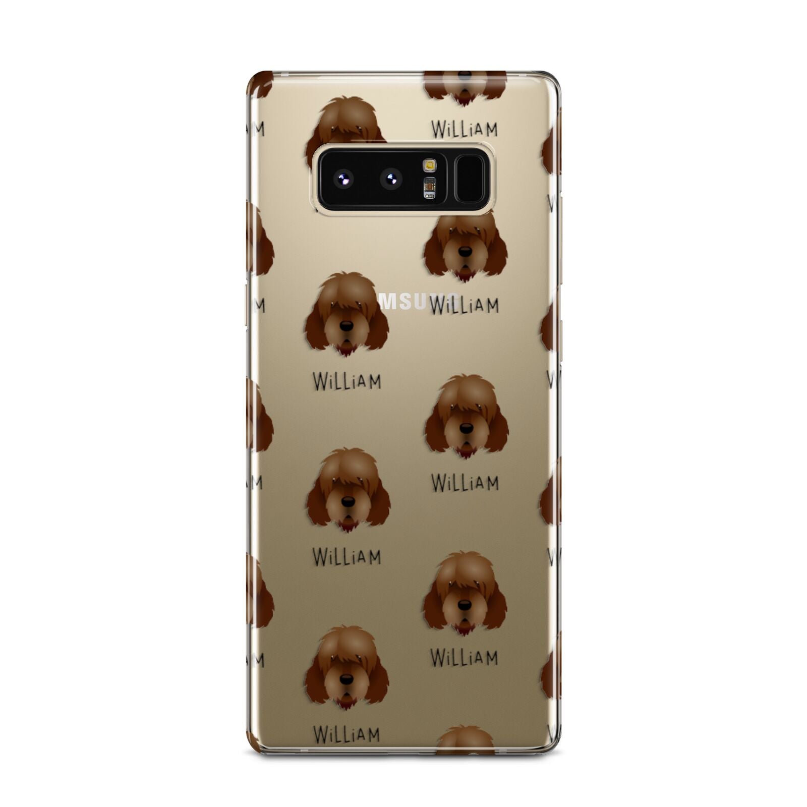 Otterhound Icon with Name Samsung Galaxy Note 8 Case