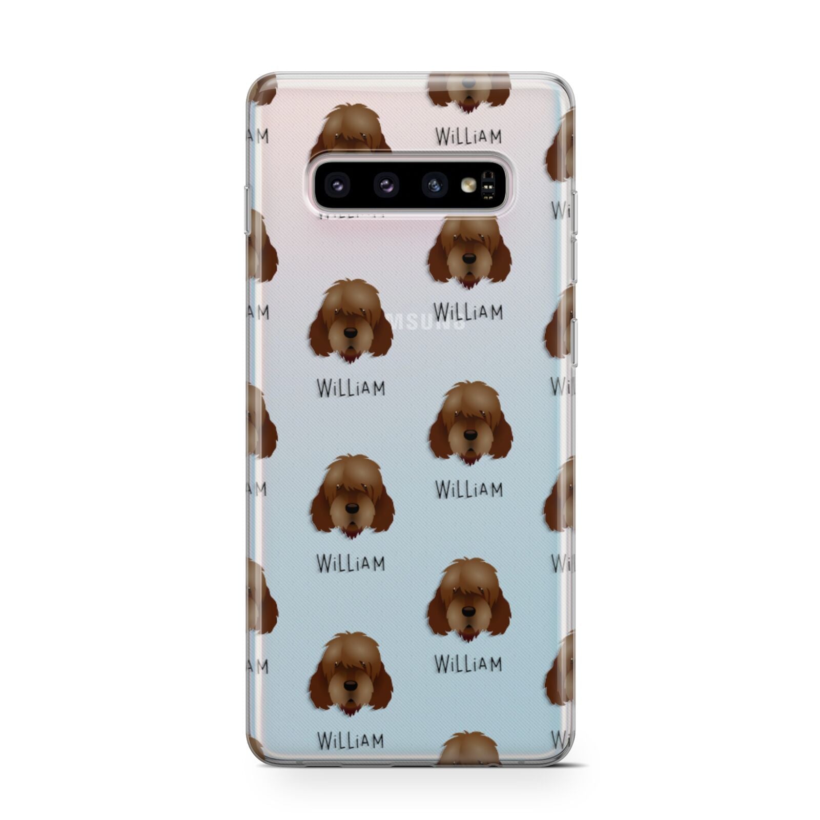Otterhound Icon with Name Samsung Galaxy S10 Case