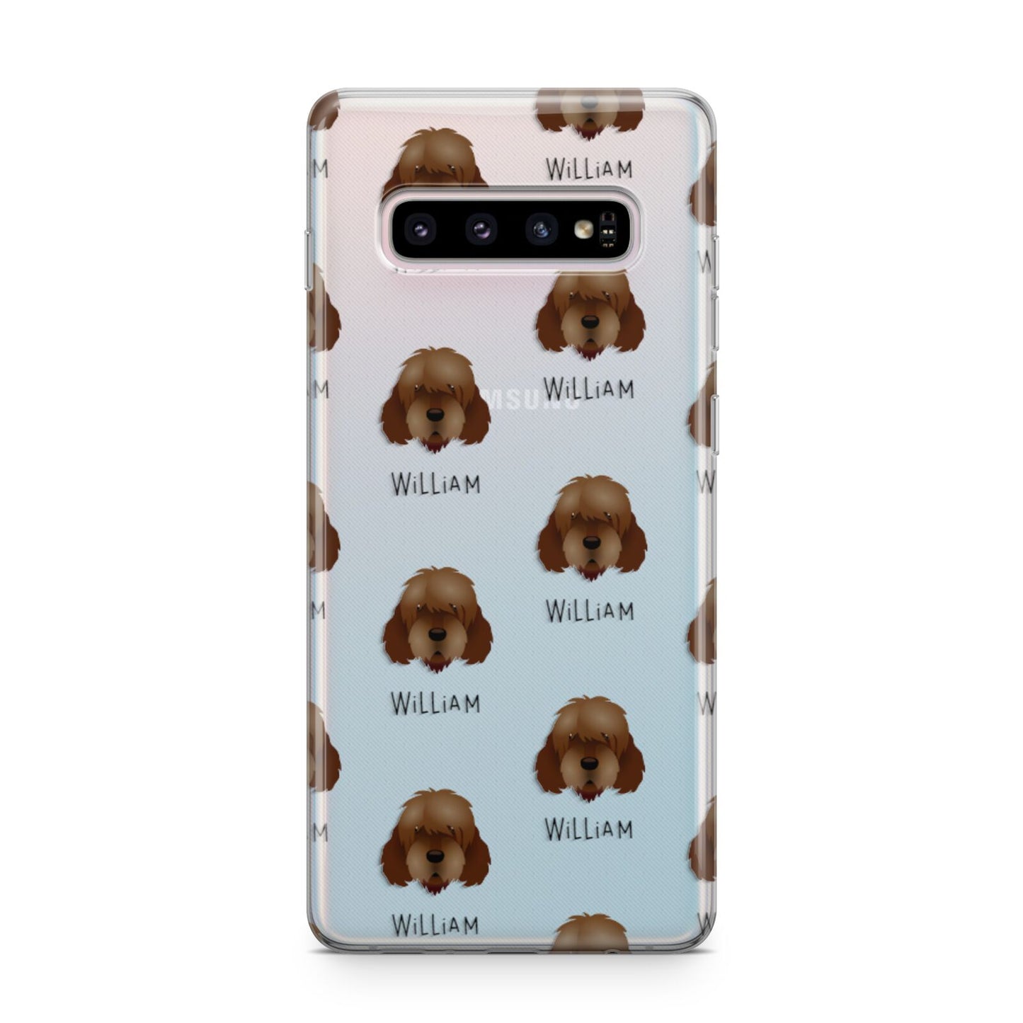 Otterhound Icon with Name Samsung Galaxy S10 Plus Case