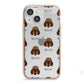 Otterhound Icon with Name iPhone 13 Mini TPU Impact Case with Pink Edges