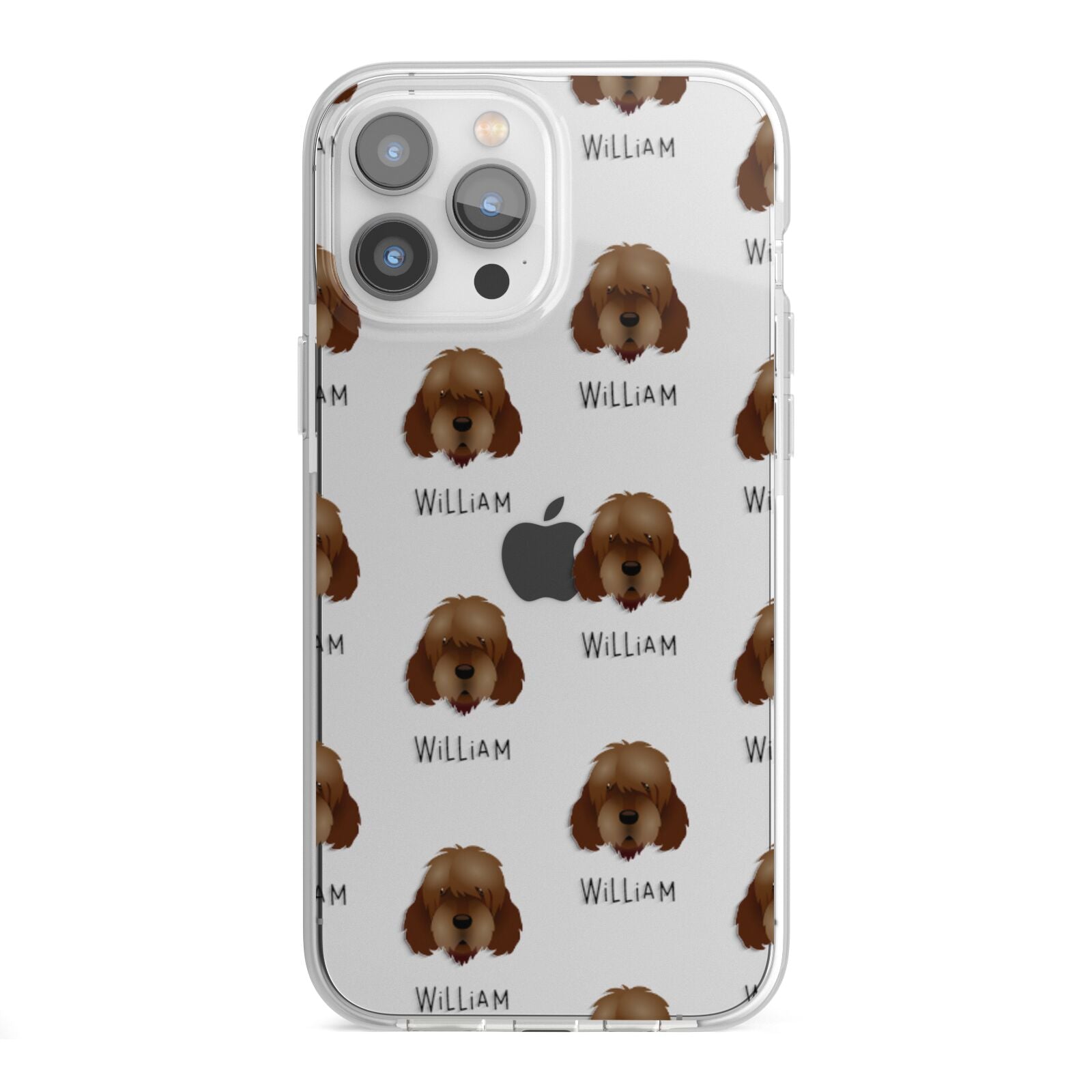 Otterhound Icon with Name iPhone 13 Pro Max TPU Impact Case with White Edges