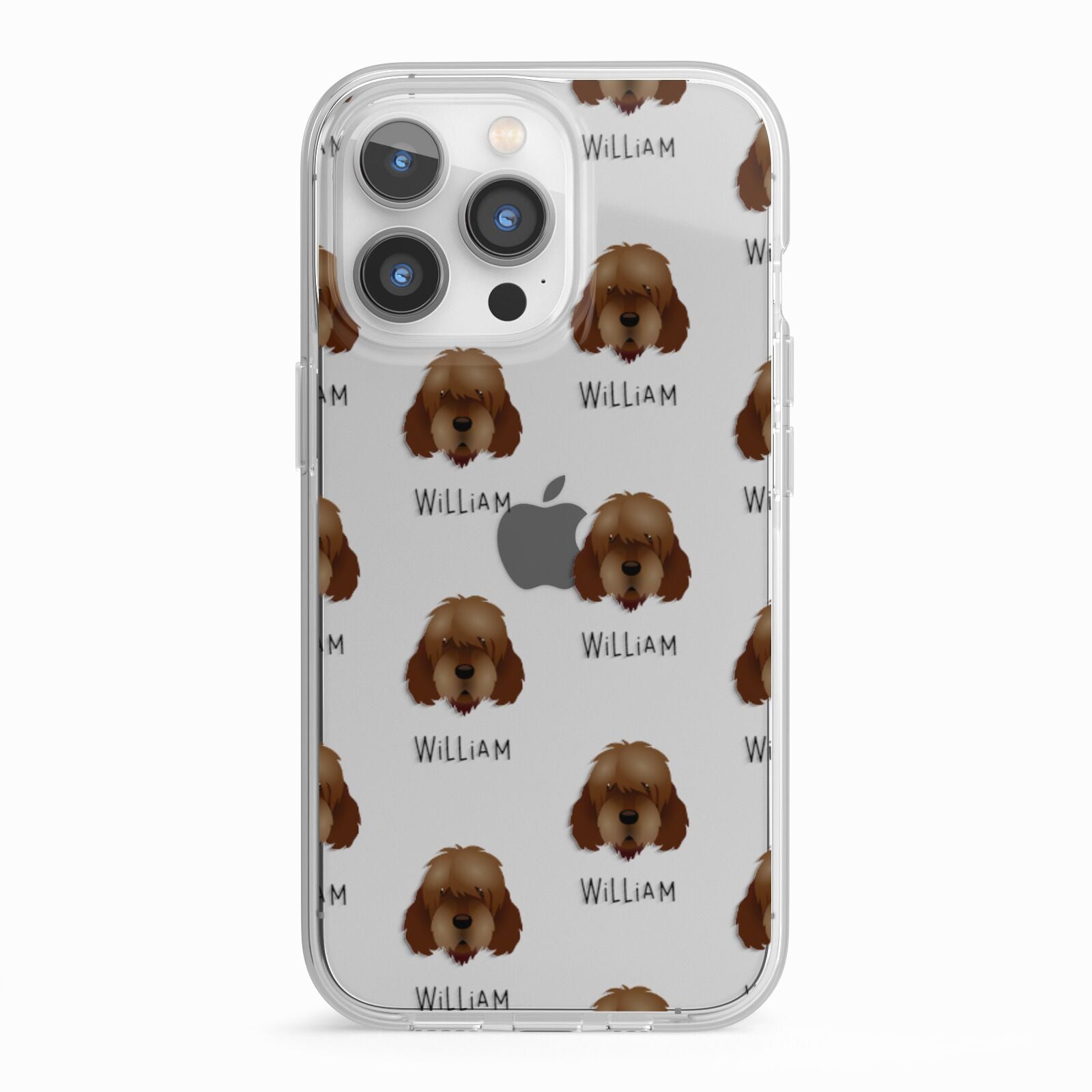 Otterhound Icon with Name iPhone 13 Pro TPU Impact Case with White Edges