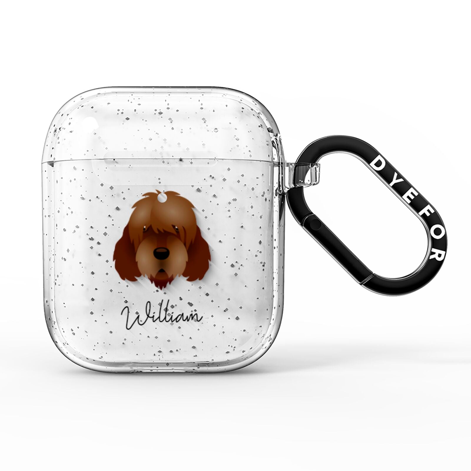 Otterhound Personalised AirPods Glitter Case