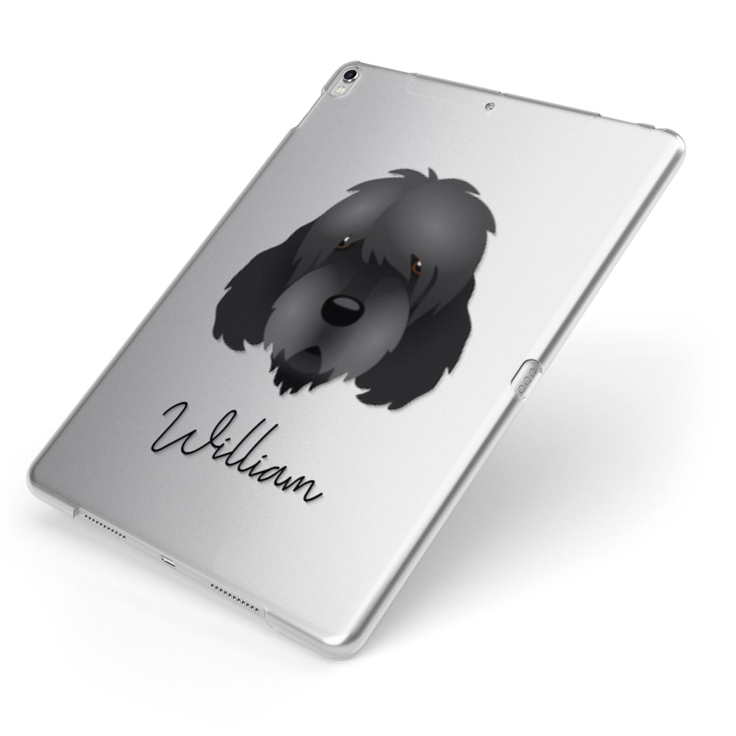 Otterhound Personalised Apple iPad Case on Silver iPad Side View