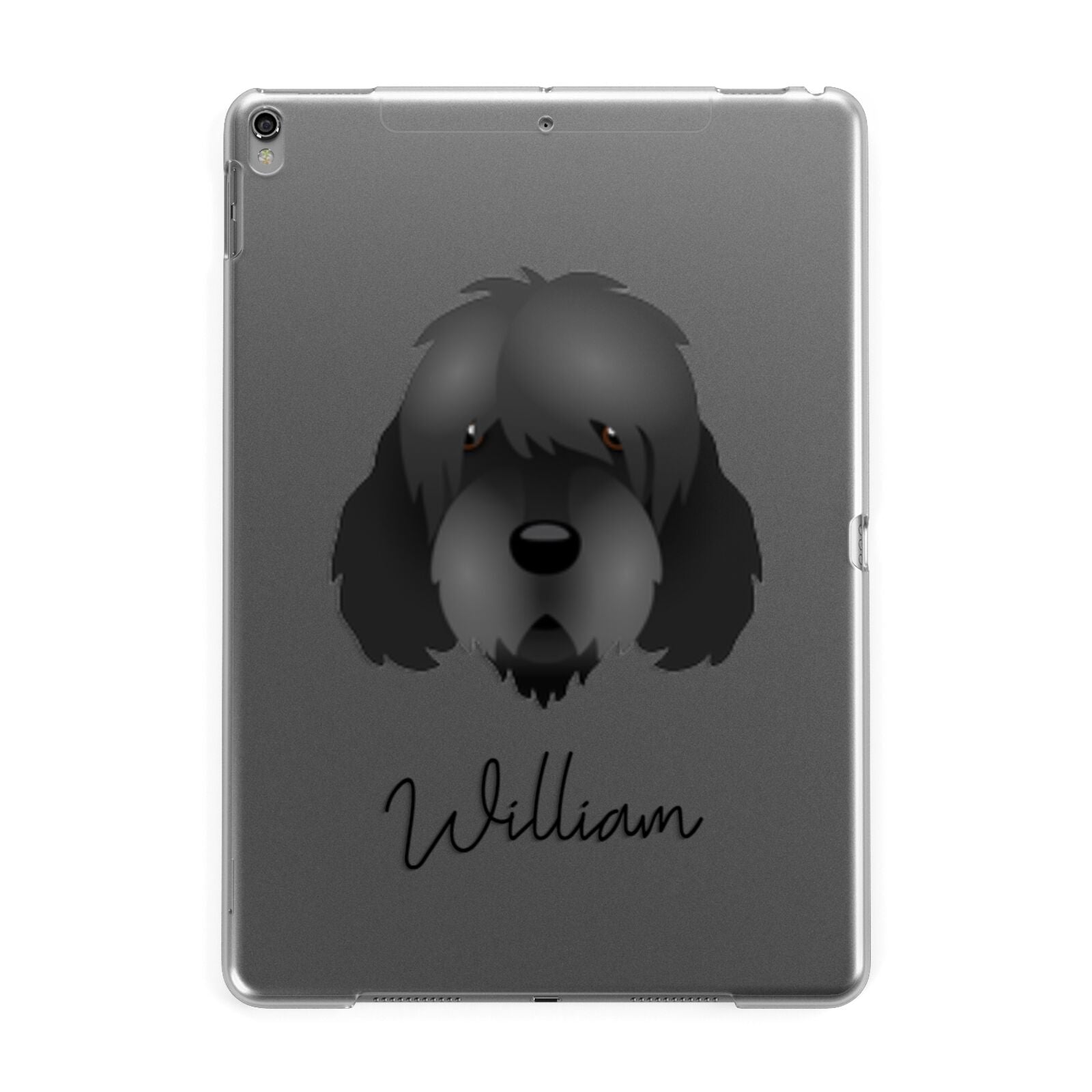 Otterhound Personalised Apple iPad Grey Case