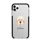 Otterhound Personalised Apple iPhone 11 Pro Max in Silver with Black Impact Case