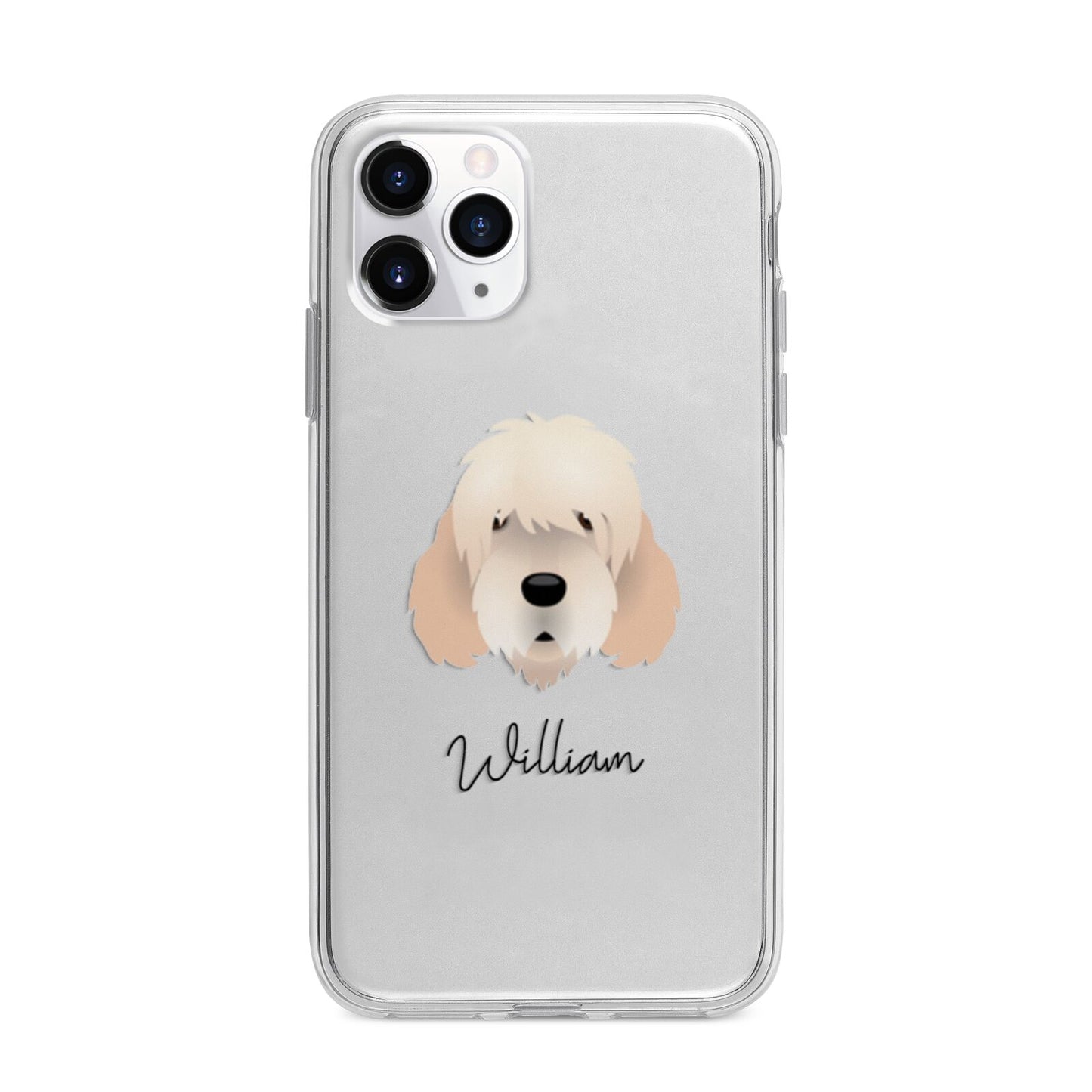Otterhound Personalised Apple iPhone 11 Pro Max in Silver with Bumper Case