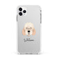 Otterhound Personalised Apple iPhone 11 Pro Max in Silver with White Impact Case