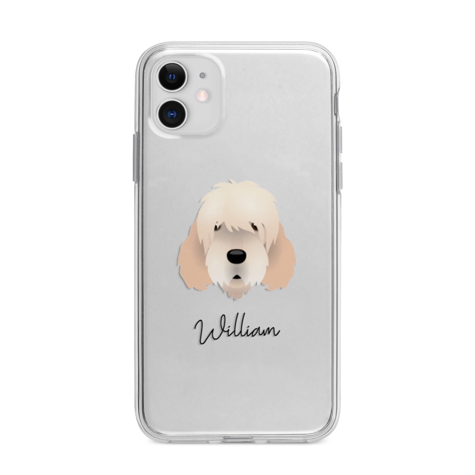 Otterhound Personalised Apple iPhone 11 in White with Bumper Case