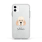 Otterhound Personalised Apple iPhone 11 in White with White Impact Case