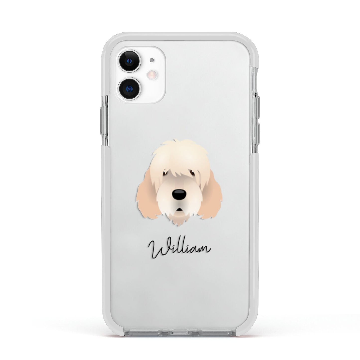 Otterhound Personalised Apple iPhone 11 in White with White Impact Case