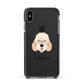 Otterhound Personalised Apple iPhone Xs Max Impact Case Black Edge on Black Phone