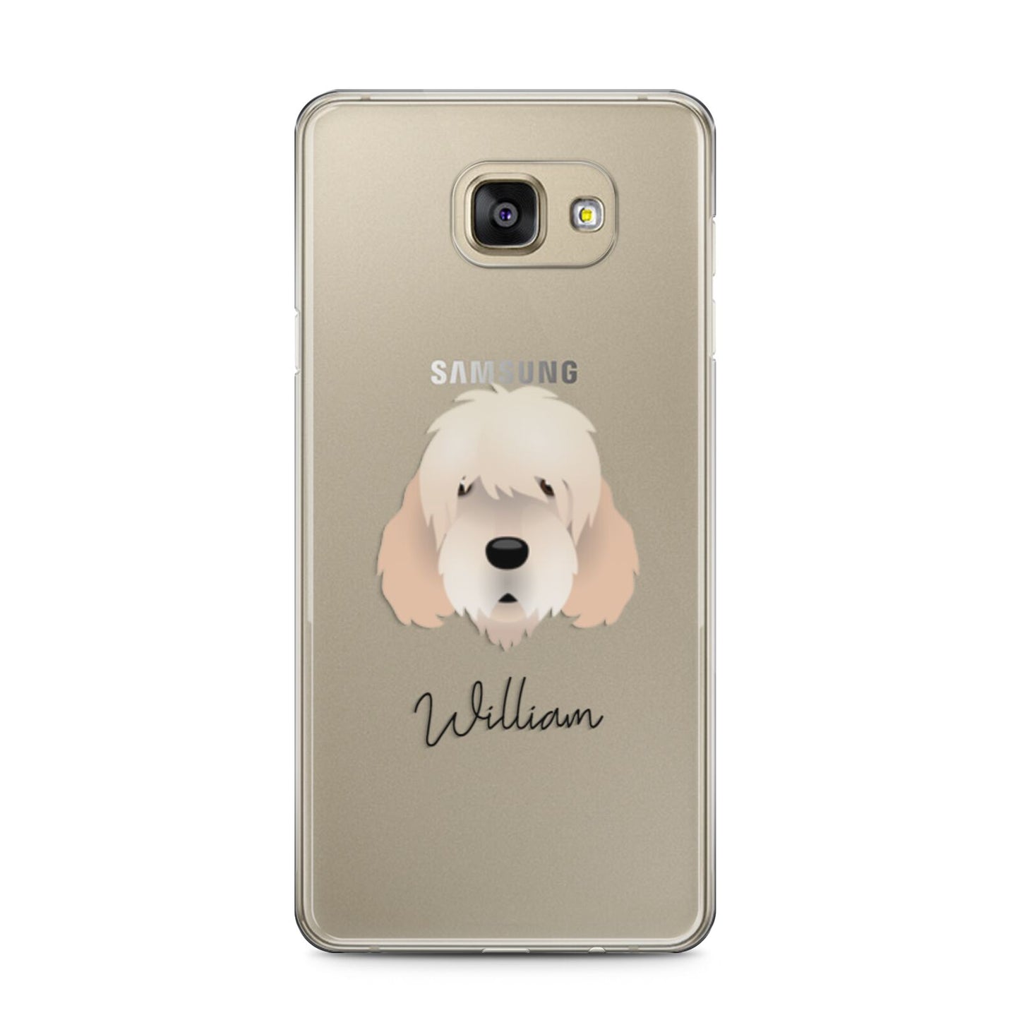 Otterhound Personalised Samsung Galaxy A5 2016 Case on gold phone