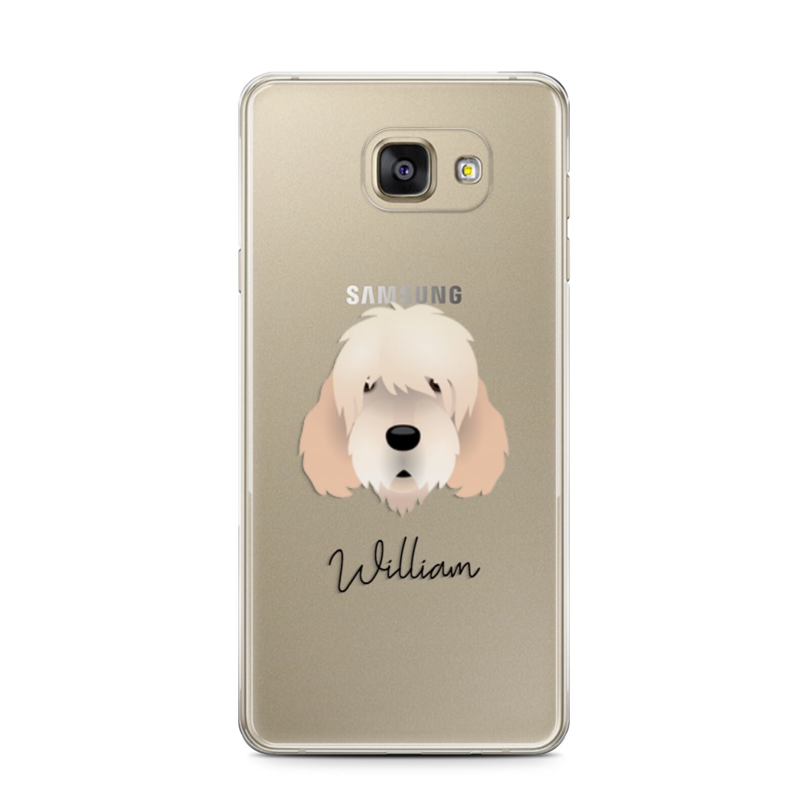 Otterhound Personalised Samsung Galaxy A7 2016 Case on gold phone