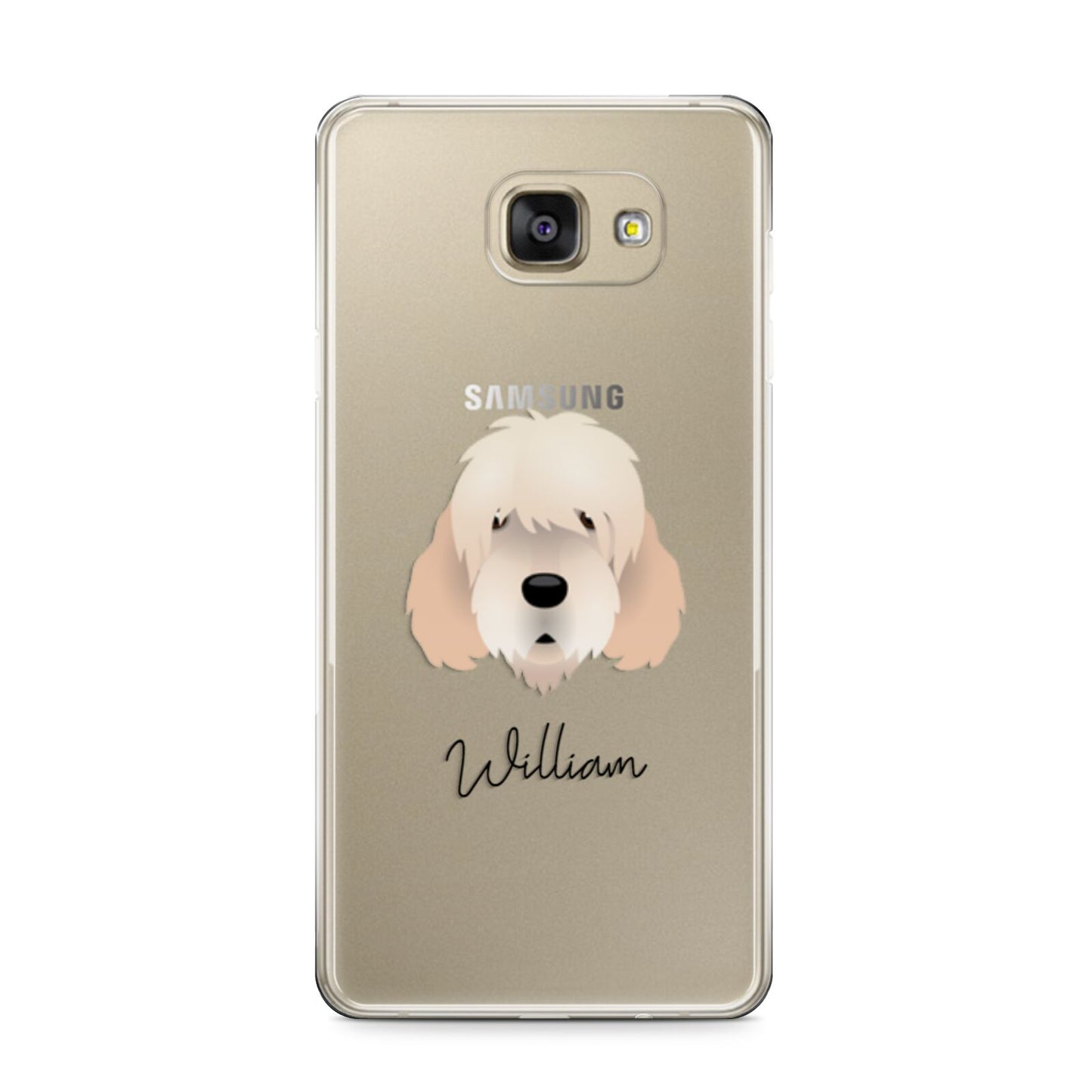 Otterhound Personalised Samsung Galaxy A9 2016 Case on gold phone