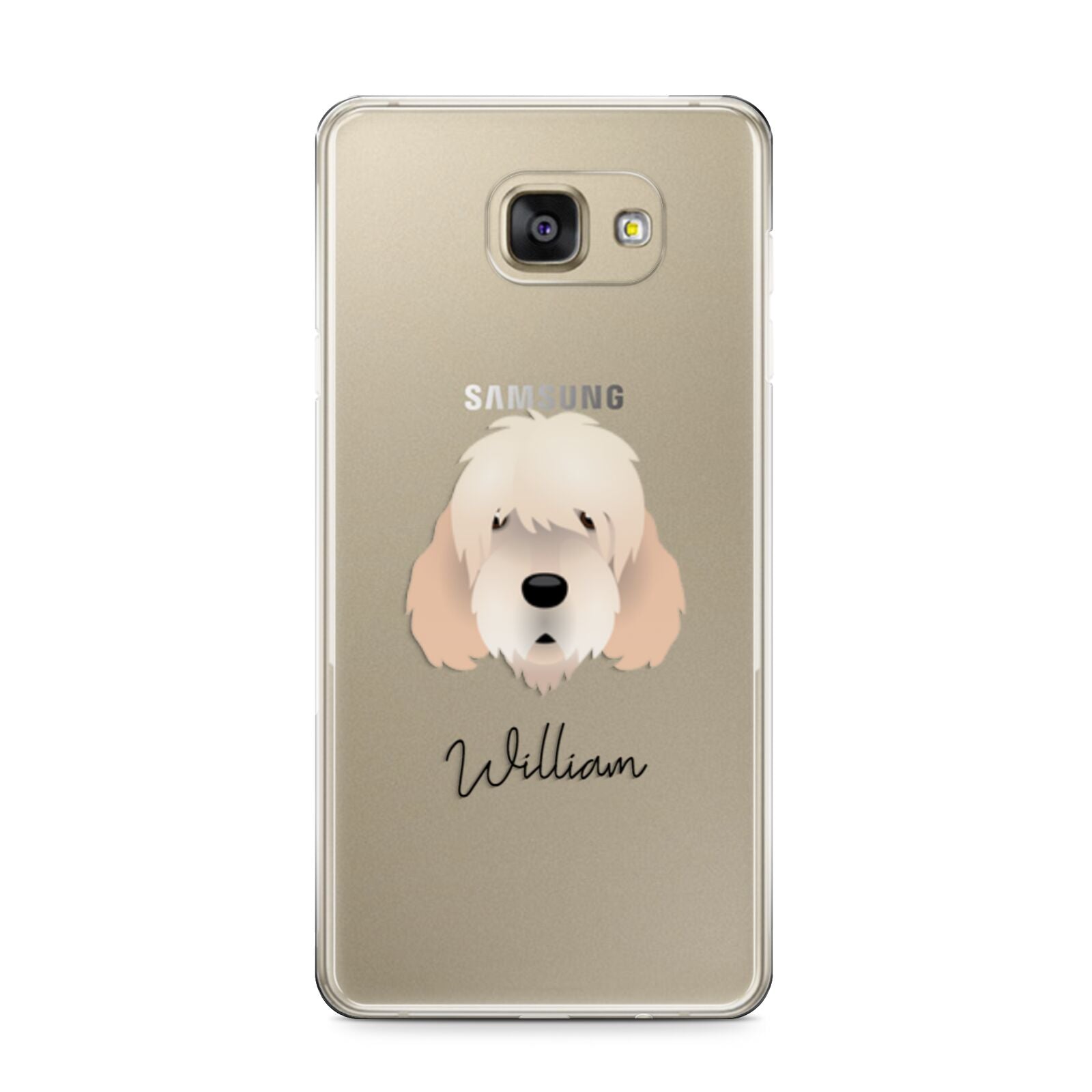 Otterhound Personalised Samsung Galaxy A9 2016 Case on gold phone