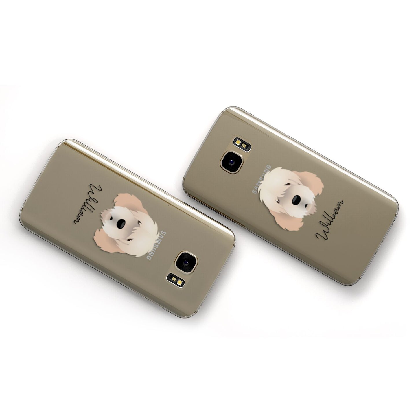 Otterhound Personalised Samsung Galaxy Case Flat Overview