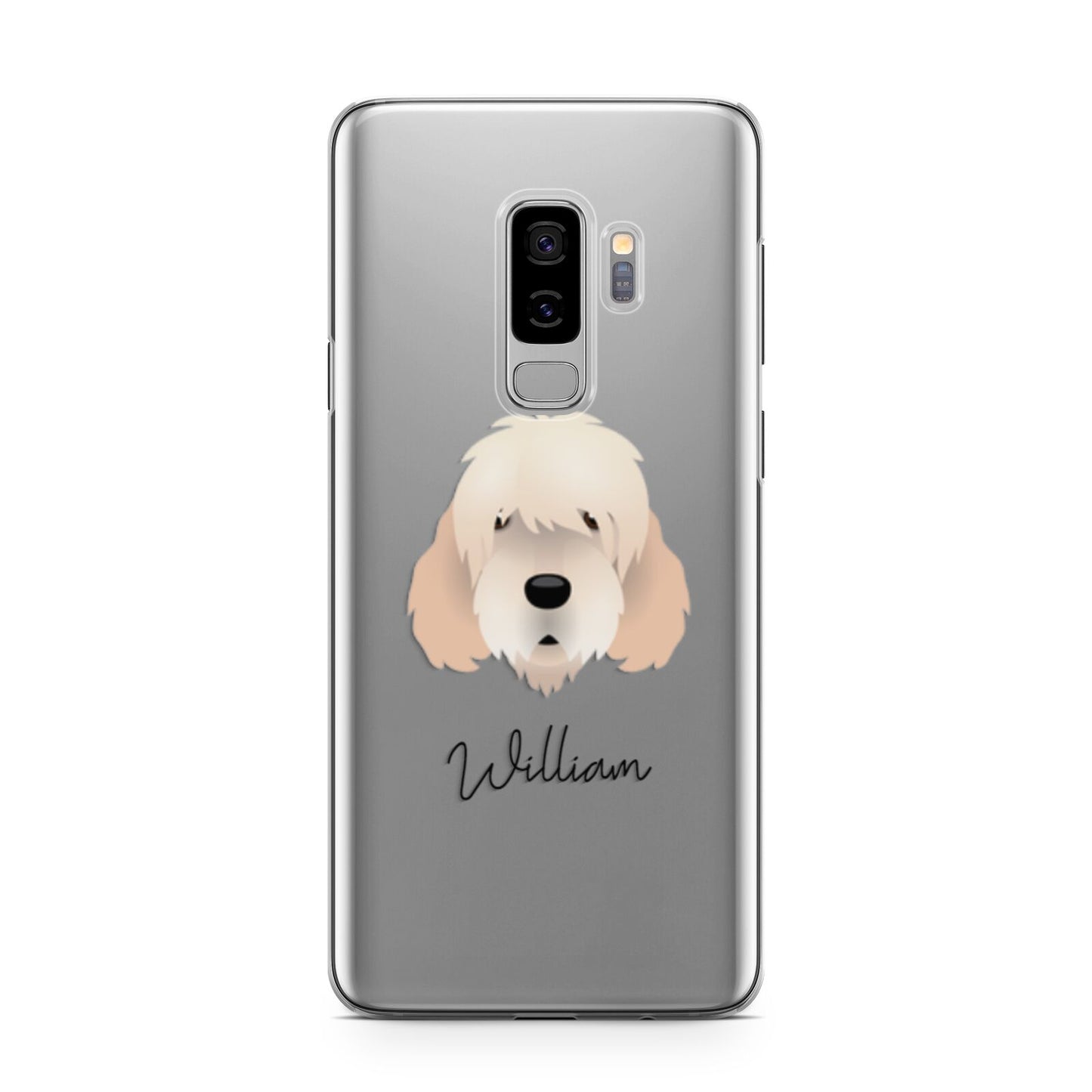 Otterhound Personalised Samsung Galaxy S9 Plus Case on Silver phone
