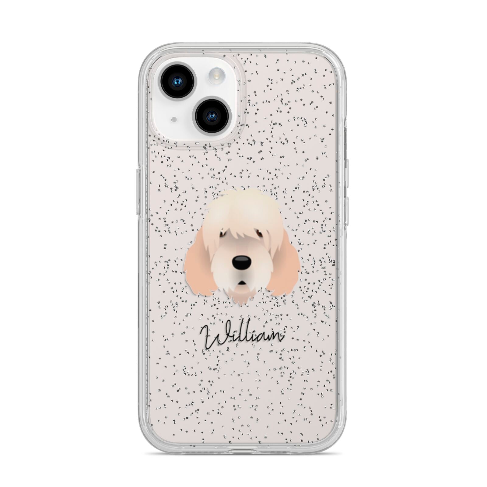 Otterhound Personalised iPhone 14 Glitter Tough Case Starlight