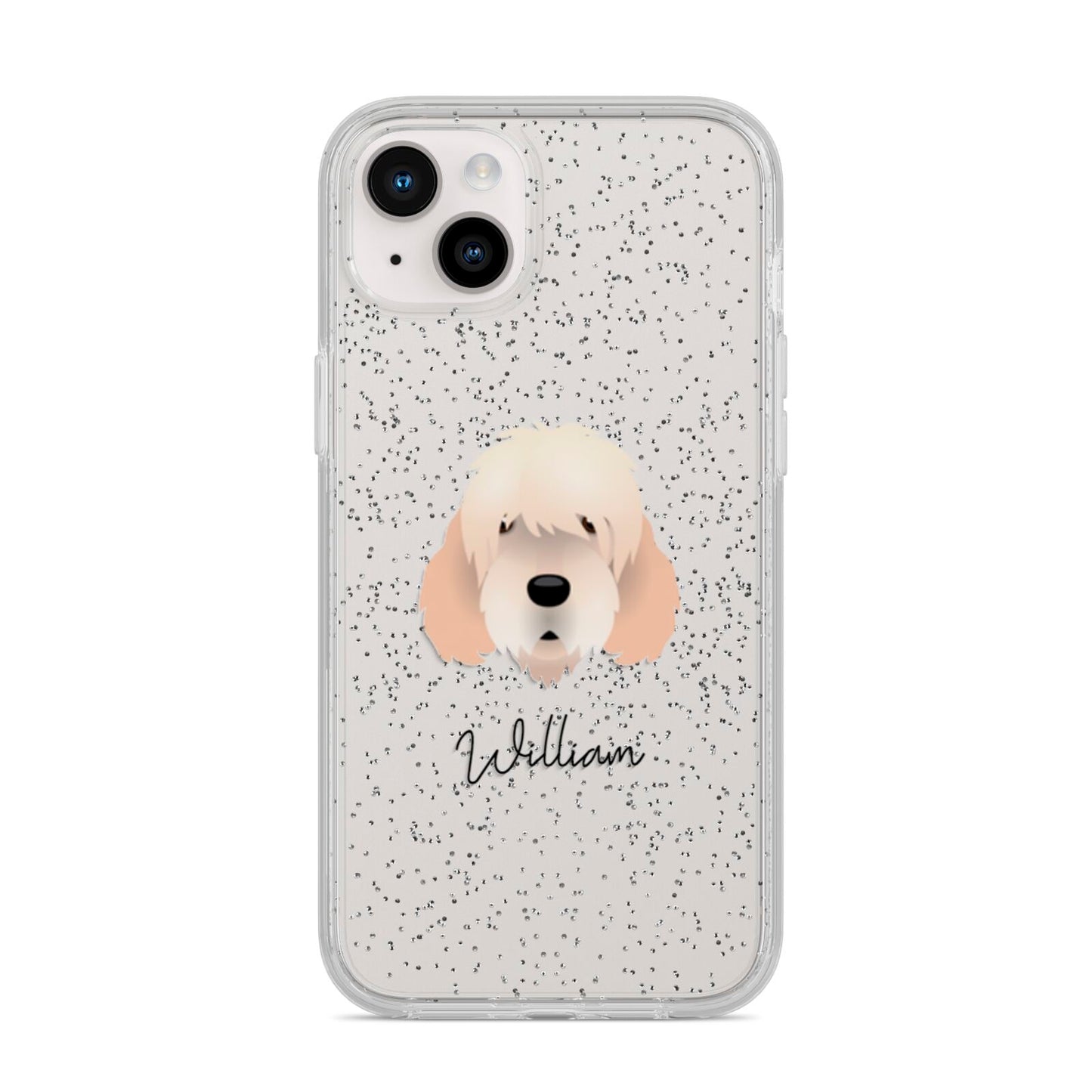 Otterhound Personalised iPhone 14 Plus Glitter Tough Case Starlight