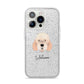 Otterhound Personalised iPhone 14 Pro Glitter Tough Case Silver