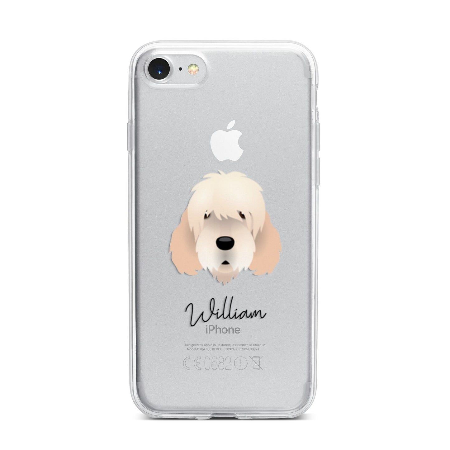Otterhound Personalised iPhone 7 Bumper Case on Silver iPhone