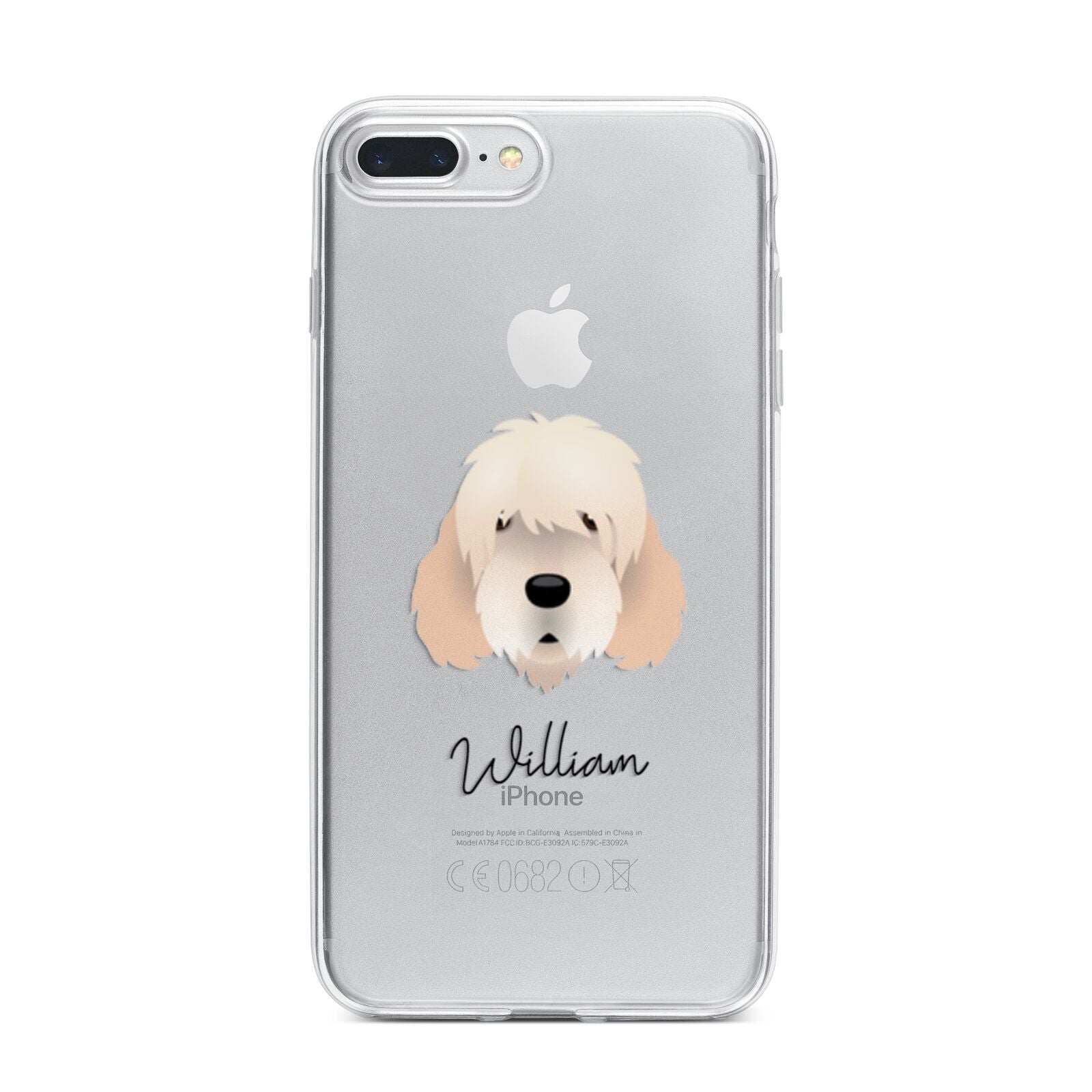Otterhound Personalised iPhone 7 Plus Bumper Case on Silver iPhone