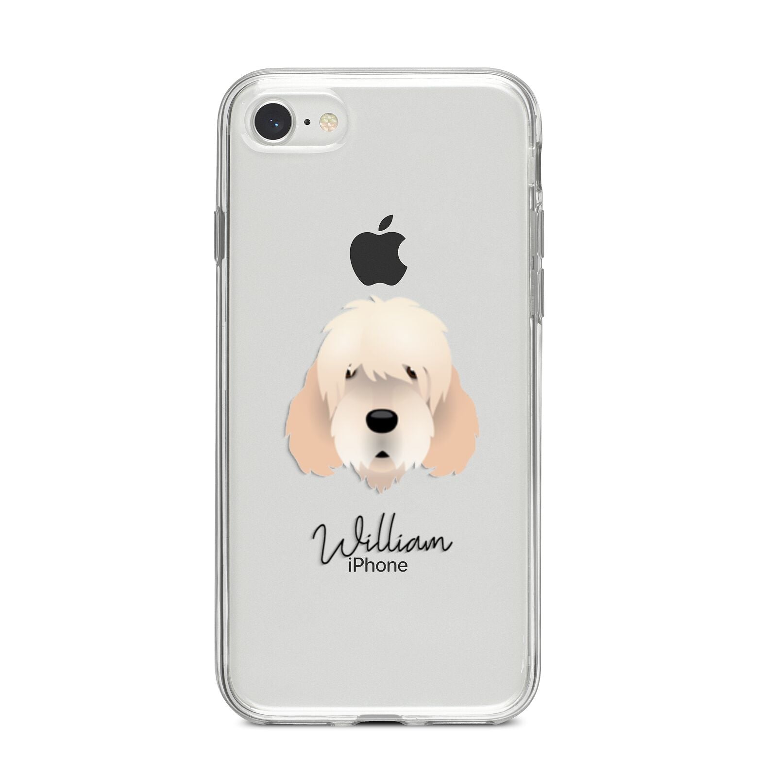 Otterhound Personalised iPhone 8 Bumper Case on Silver iPhone