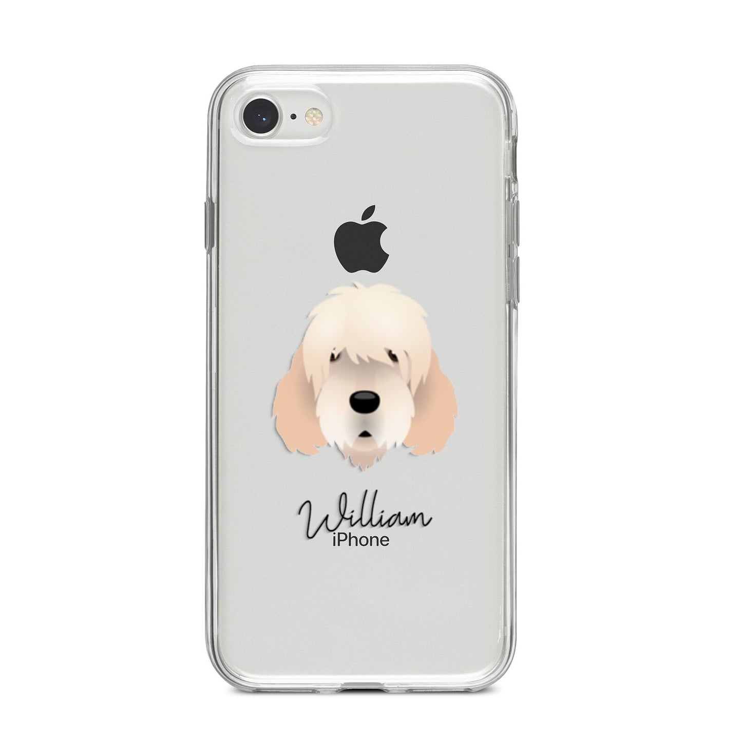 Otterhound Personalised iPhone 8 Bumper Case on Silver iPhone
