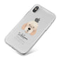 Otterhound Personalised iPhone X Bumper Case on Silver iPhone