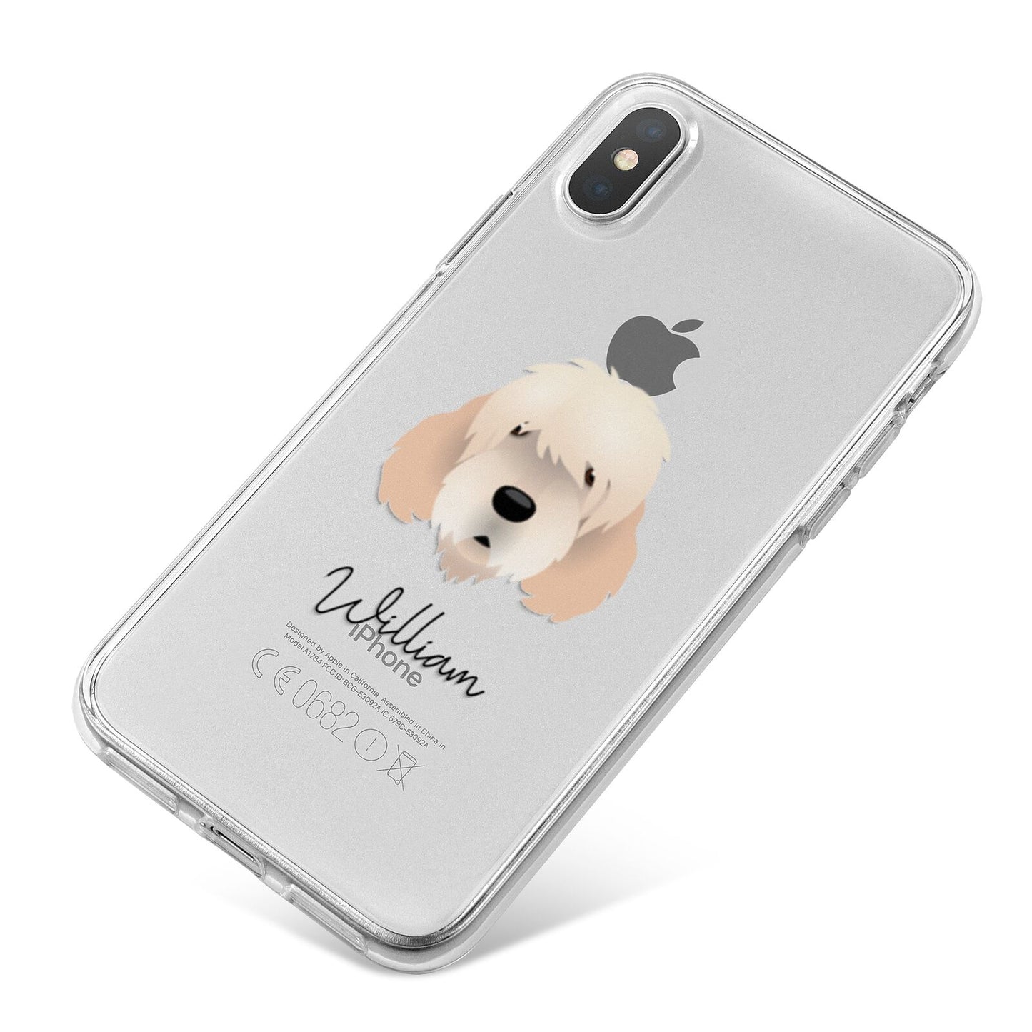 Otterhound Personalised iPhone X Bumper Case on Silver iPhone