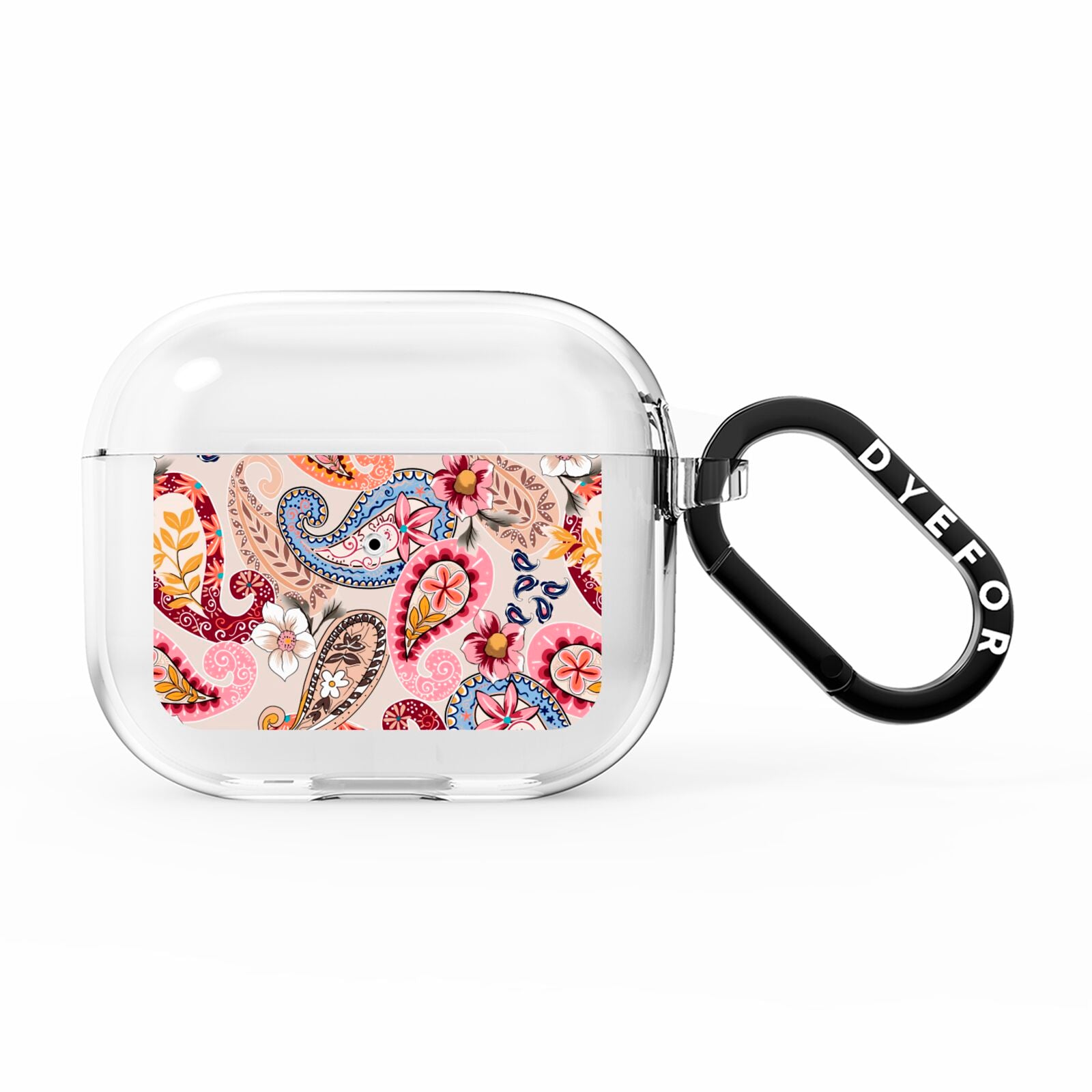 Paisley Cashmere Flowers AirPods Clear Case 3rd Gen