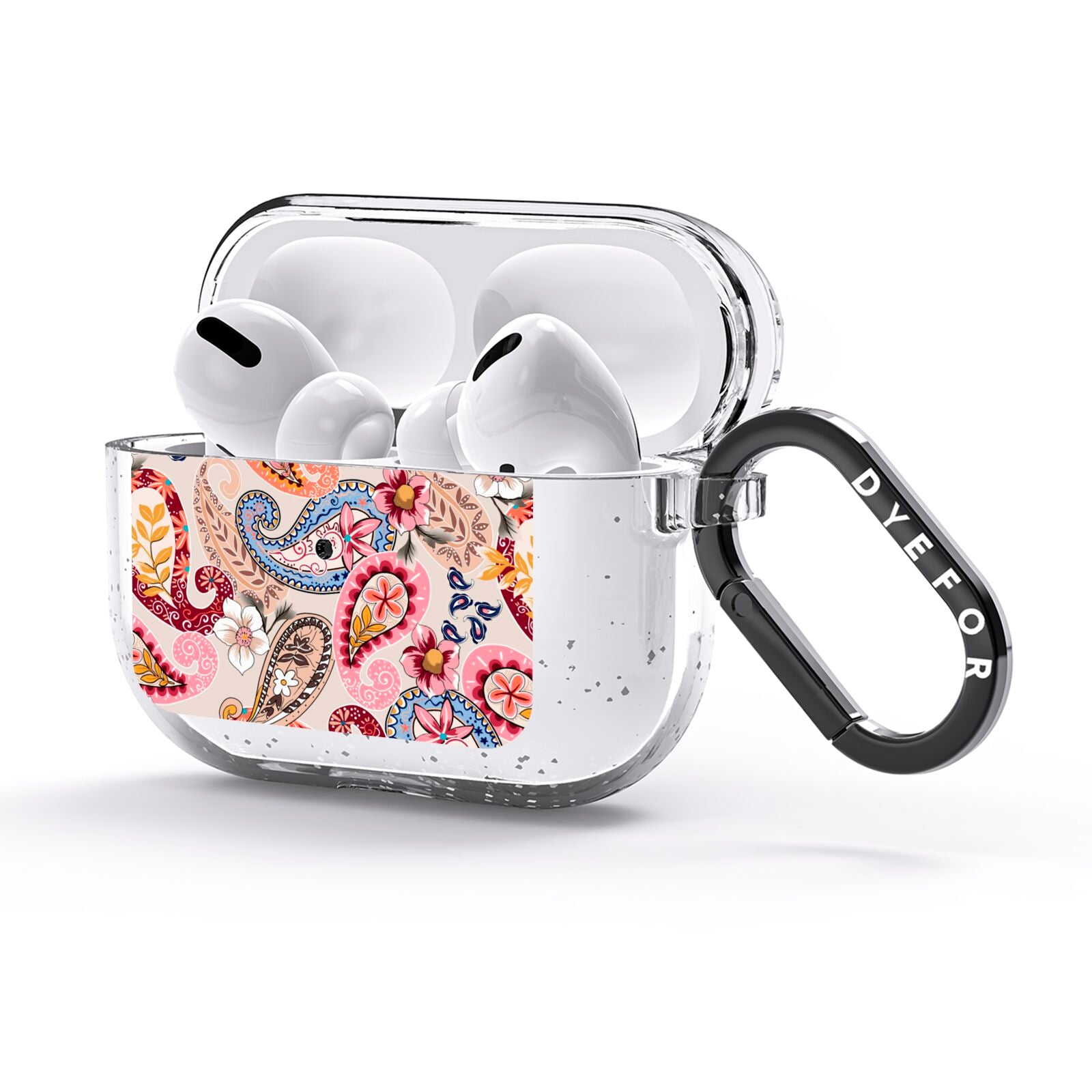Paisley Cashmere Flowers AirPods Glitter Case 3rd Gen Side Image