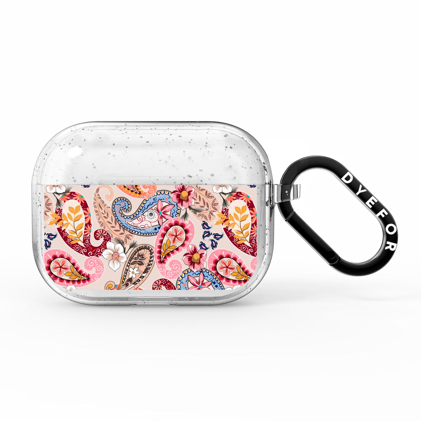 Paisley Cashmere Flowers AirPods Pro Glitter Case