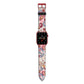 Paisley Cashmere Flowers Apple Watch Strap with Red Hardware