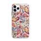 Paisley Cashmere Flowers Apple iPhone 11 Pro Max in Silver with Bumper Case