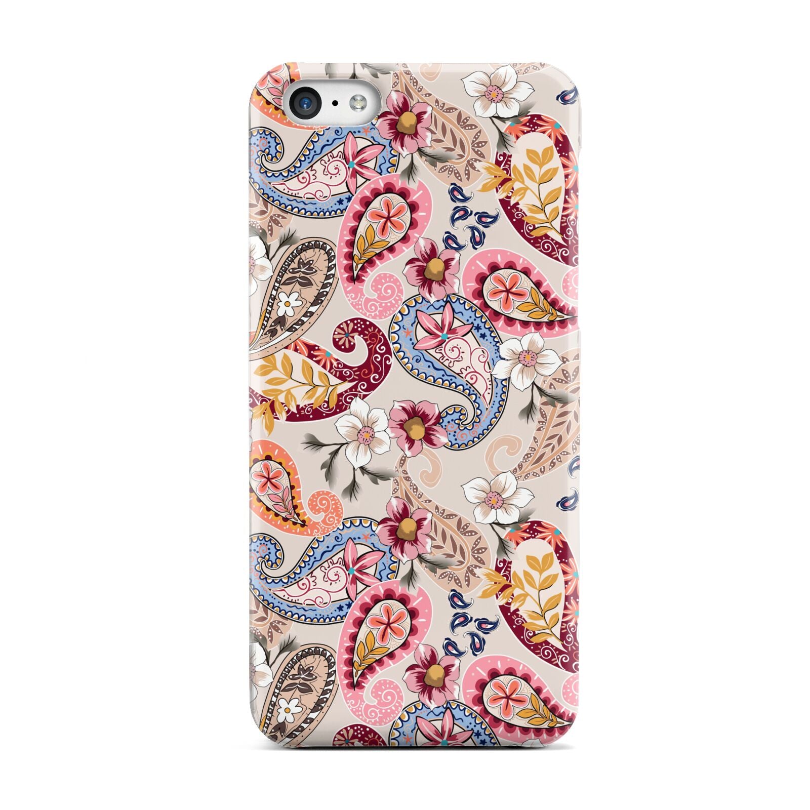 Paisley Cashmere Flowers Apple iPhone 5c Case