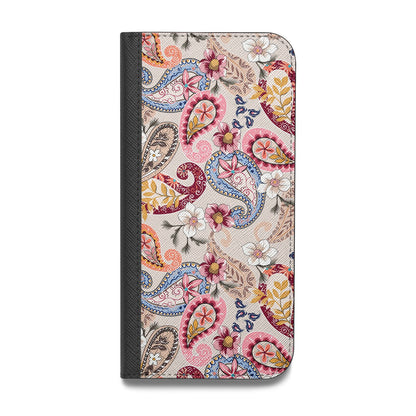 Paisley Cashmere Flowers Vegan Leather Flip Samsung Case