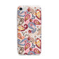 Paisley Cashmere Flowers iPhone 7 Bumper Case on Silver iPhone