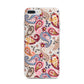 Paisley Cashmere Flowers iPhone 7 Plus Bumper Case on Silver iPhone