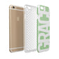 Pale Green with Bold White Text Apple iPhone 6 3D Tough Case Expanded view