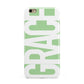 Pale Green with Bold White Text Apple iPhone 6 Plus 3D Tough Case