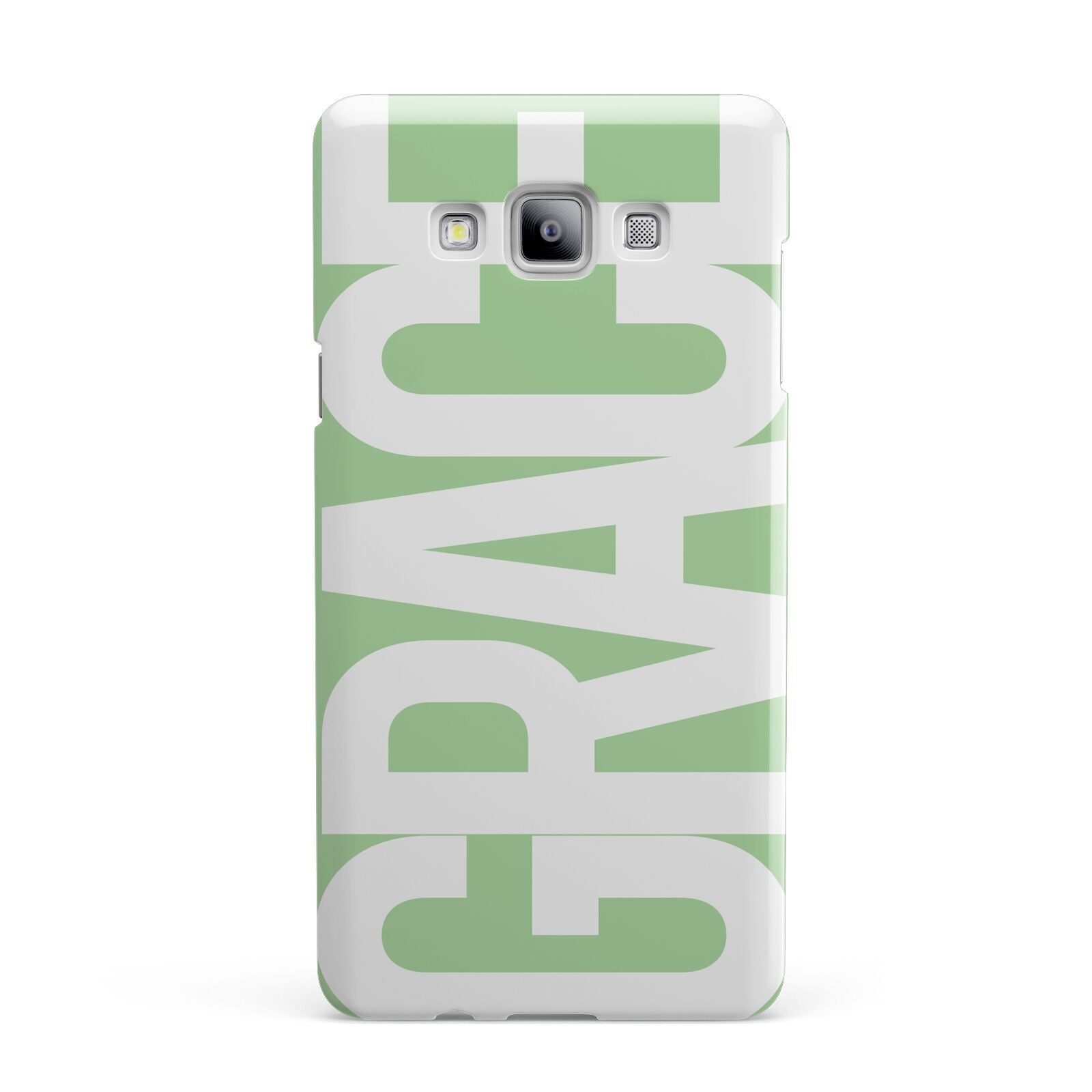 Pale Green with Bold White Text Samsung Galaxy A7 2015 Case