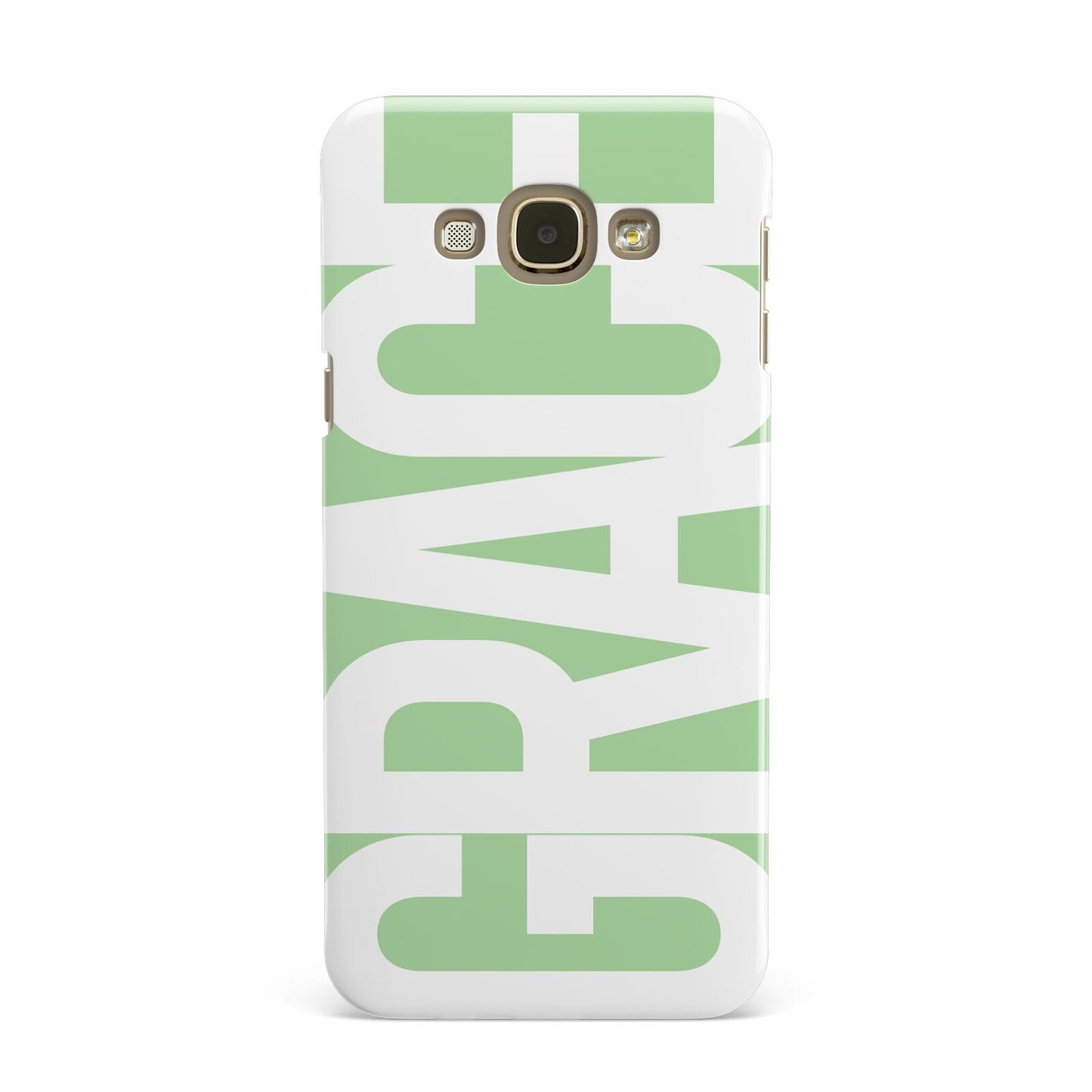 Pale Green with Bold White Text Samsung Galaxy A8 Case