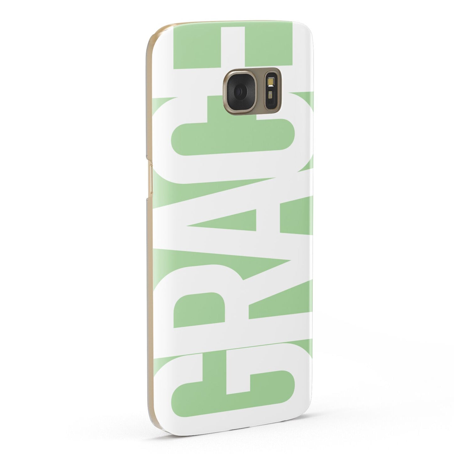 Pale Green with Bold White Text Samsung Galaxy Case Fourty Five Degrees