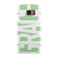 Pale Green with Bold White Text Samsung Galaxy Case