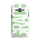 Pale Green with Bold White Text Samsung Galaxy J1 2016 Case