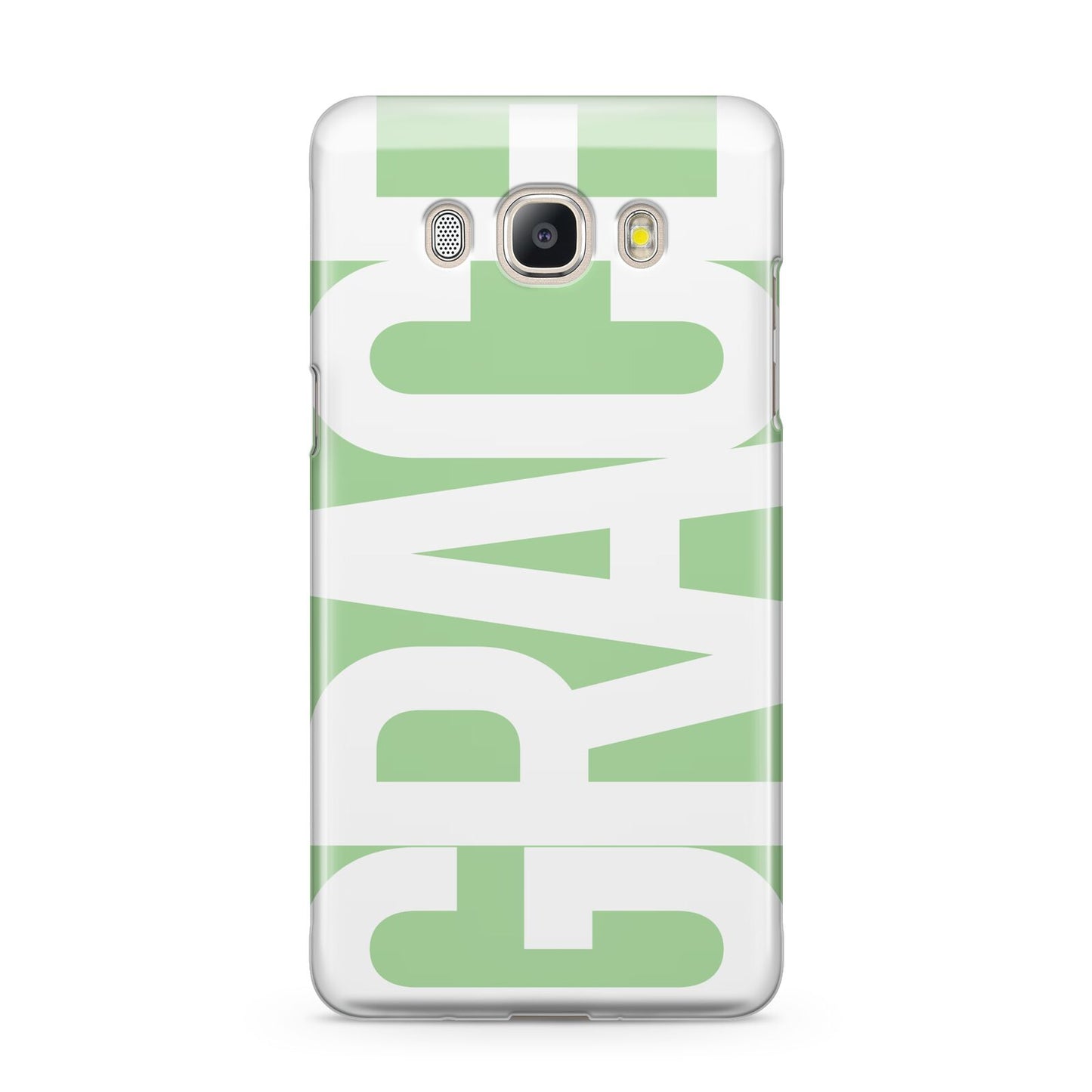 Pale Green with Bold White Text Samsung Galaxy J5 2016 Case