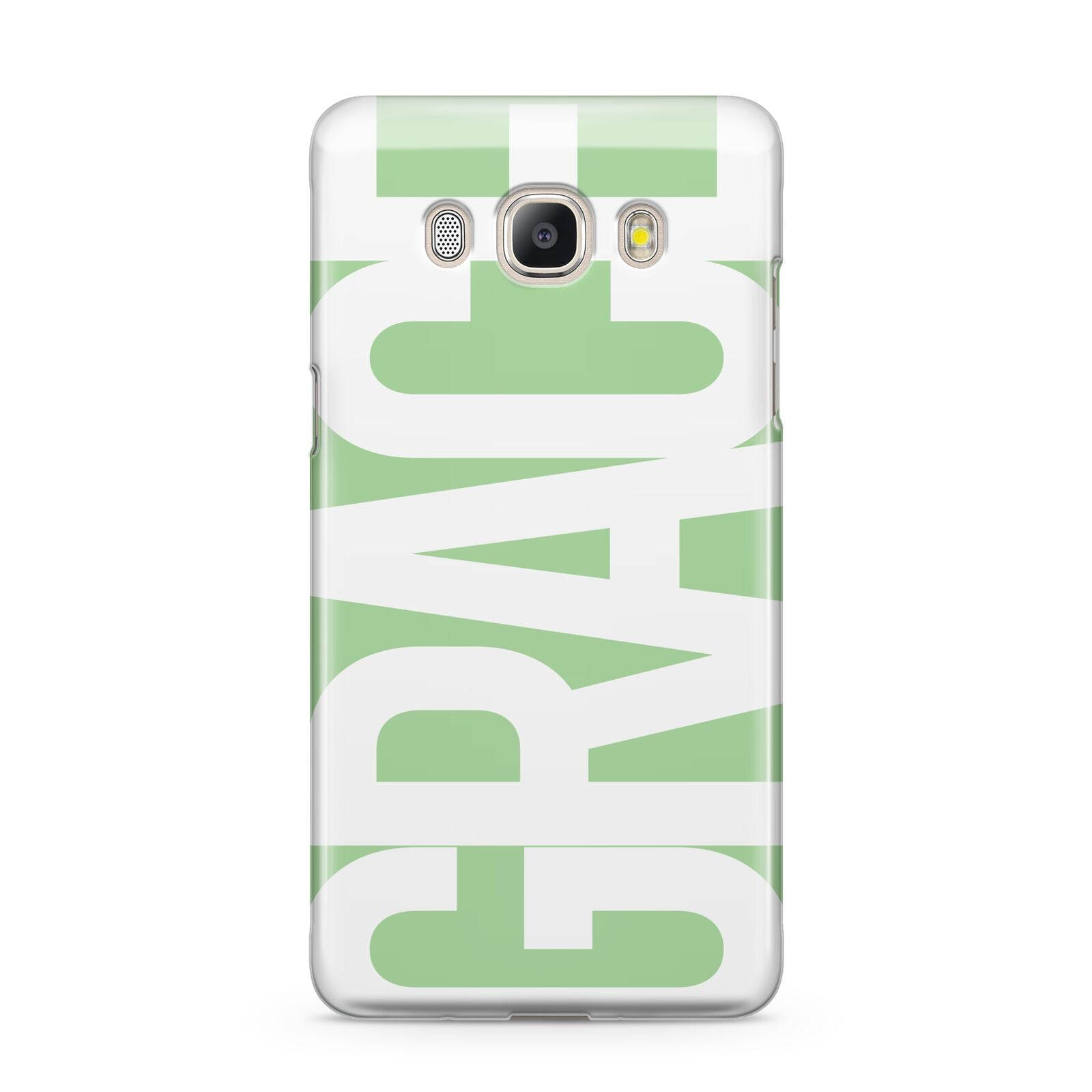 Pale Green with Bold White Text Samsung Galaxy J5 2016 Case